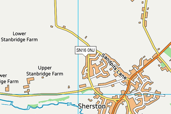 The Knockdown Road Sports Field map (SN16 0NJ) - OS VectorMap District (Ordnance Survey)