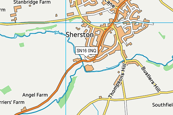 SN16 0NQ map - OS VectorMap District (Ordnance Survey)