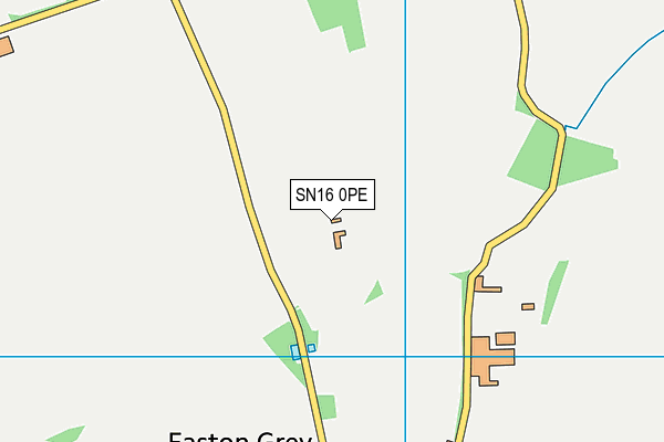 SN16 0PE map - OS VectorMap District (Ordnance Survey)