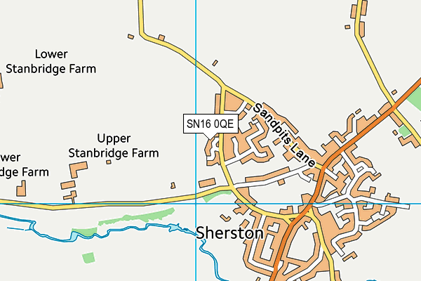 SN16 0QE map - OS VectorMap District (Ordnance Survey)