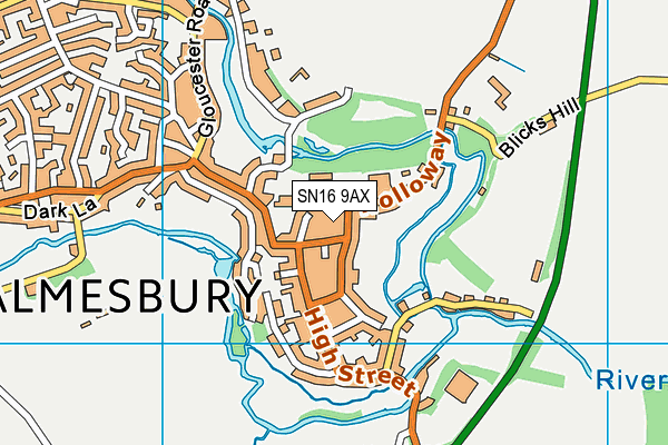Map of THE MALMESBURY CIDER COMPANY LTD at district scale