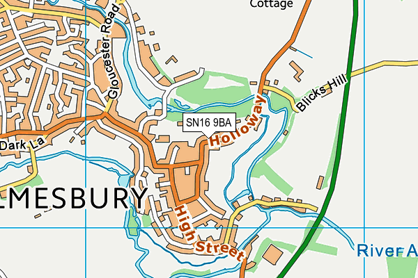 Map of MALMESBURY ABBEY CAFE LIMITED at district scale