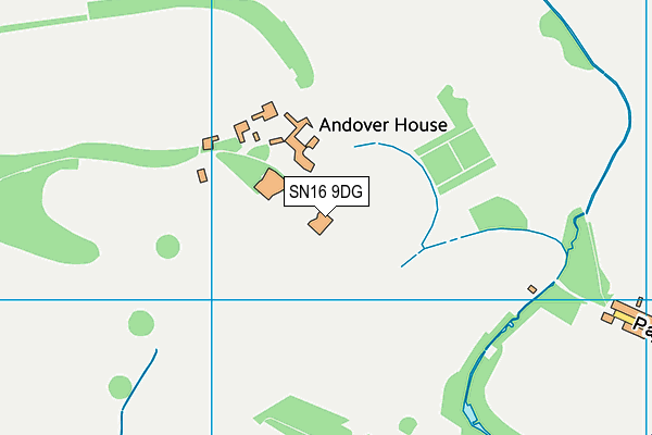 SN16 9DG map - OS VectorMap District (Ordnance Survey)