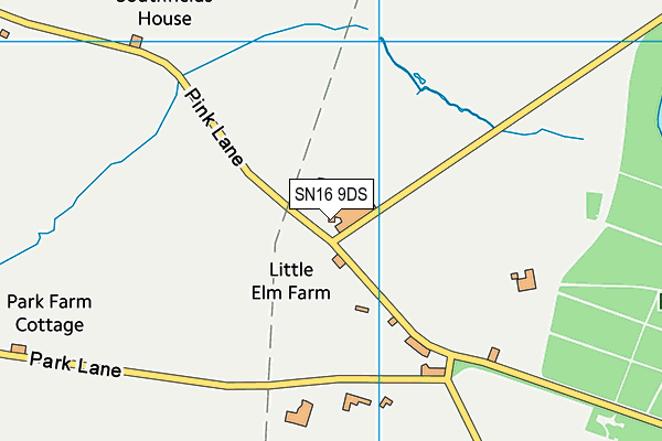 SN16 9DS map - OS VectorMap District (Ordnance Survey)