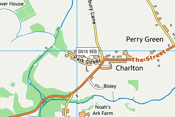 SN16 9EB map - OS VectorMap District (Ordnance Survey)