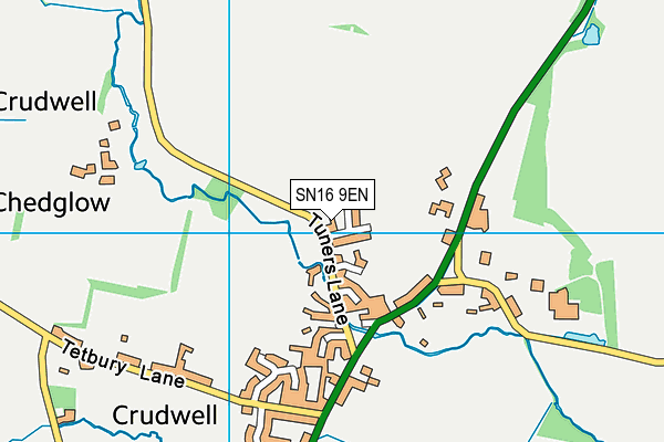 SN16 9EN map - OS VectorMap District (Ordnance Survey)