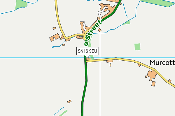 SN16 9EU map - OS VectorMap District (Ordnance Survey)