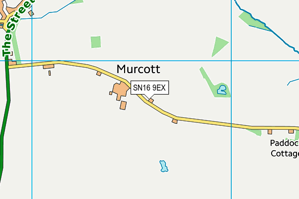 SN16 9EX map - OS VectorMap District (Ordnance Survey)