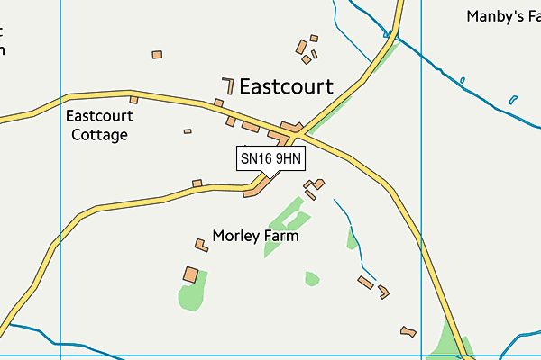 SN16 9HN map - OS VectorMap District (Ordnance Survey)
