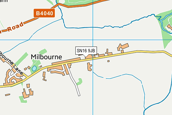 SN16 9JB map - OS VectorMap District (Ordnance Survey)