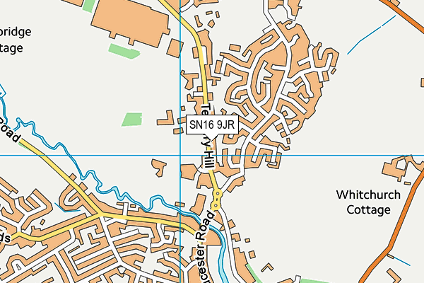 Malmesbury C Of E Primary School map (SN16 9JR) - OS VectorMap District (Ordnance Survey)