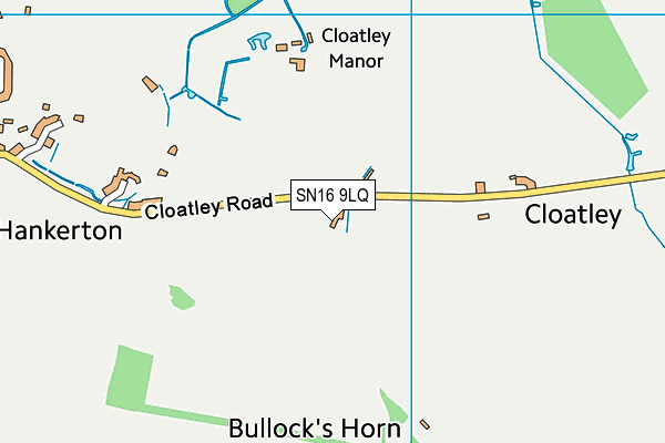 SN16 9LQ map - OS VectorMap District (Ordnance Survey)