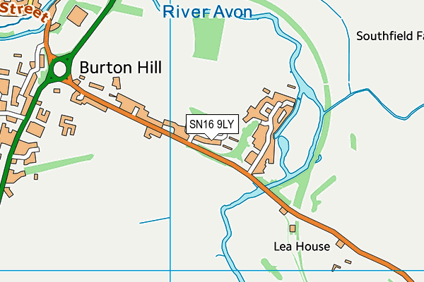 SN16 9LY map - OS VectorMap District (Ordnance Survey)