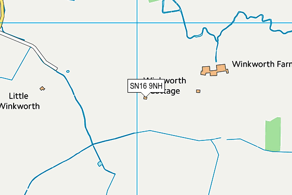 SN16 9NH map - OS VectorMap District (Ordnance Survey)