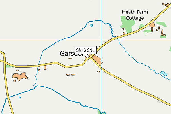 SN16 9NL map - OS VectorMap District (Ordnance Survey)