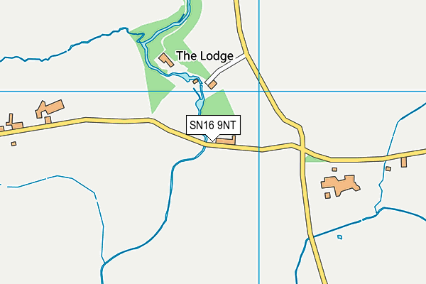 SN16 9NT map - OS VectorMap District (Ordnance Survey)