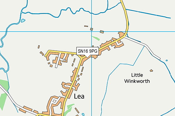 Lea and Garsdon Church of England Primary School map (SN16 9PG) - OS VectorMap District (Ordnance Survey)