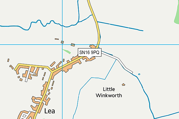 SN16 9PQ map - OS VectorMap District (Ordnance Survey)
