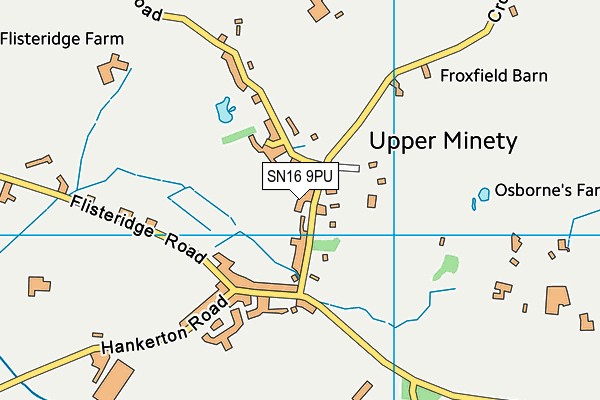 SN16 9PU map - OS VectorMap District (Ordnance Survey)