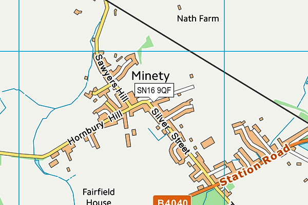 SN16 9QF map - OS VectorMap District (Ordnance Survey)