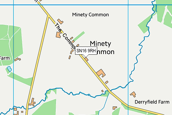 SN16 9RH map - OS VectorMap District (Ordnance Survey)