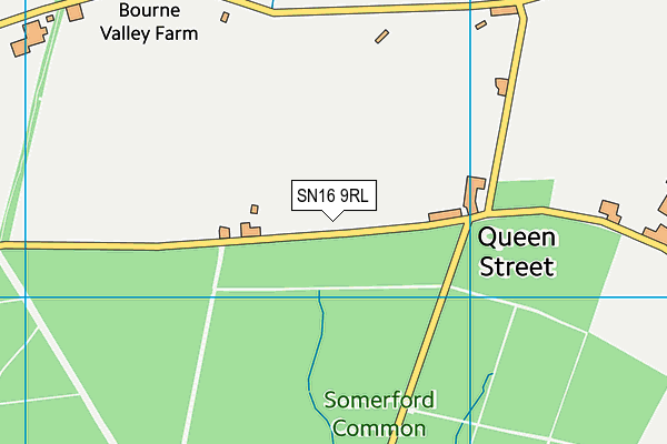 SN16 9RL map - OS VectorMap District (Ordnance Survey)
