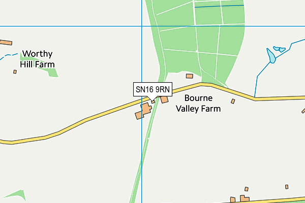 SN16 9RN map - OS VectorMap District (Ordnance Survey)