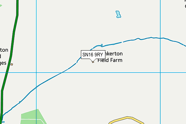 SN16 9RY map - OS VectorMap District (Ordnance Survey)