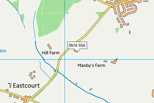 SN16 9SA map - OS VectorMap District (Ordnance Survey)