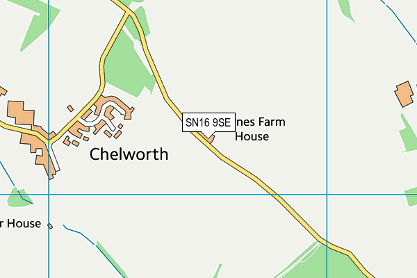 SN16 9SE map - OS VectorMap District (Ordnance Survey)