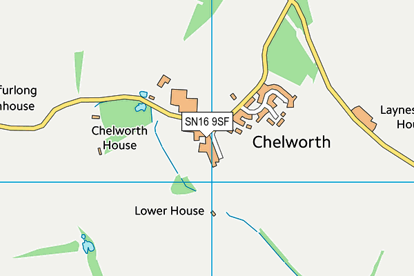 SN16 9SF map - OS VectorMap District (Ordnance Survey)