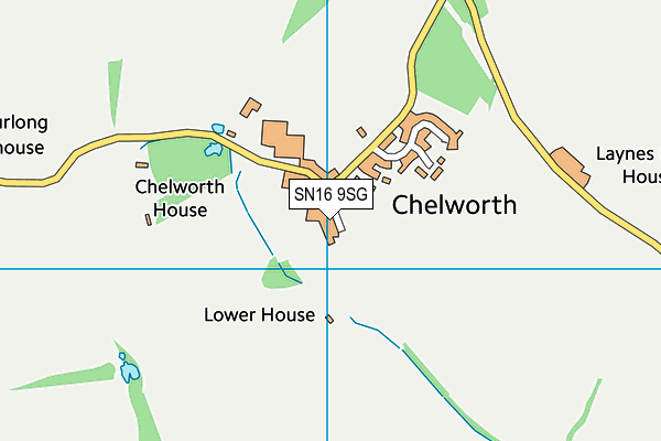 SN16 9SG map - OS VectorMap District (Ordnance Survey)