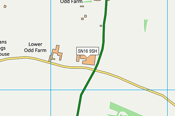 SN16 9SH map - OS VectorMap District (Ordnance Survey)