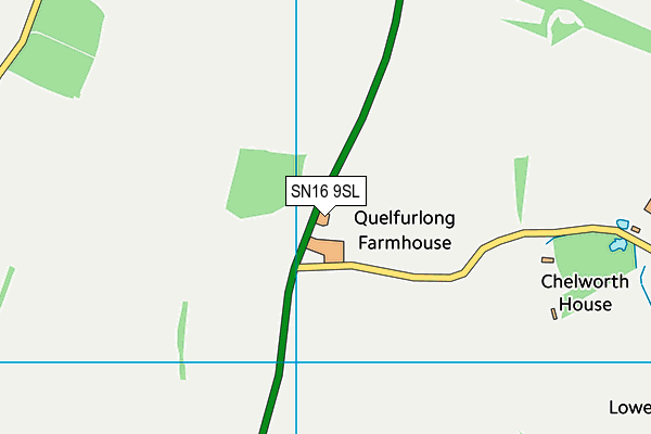 SN16 9SL map - OS VectorMap District (Ordnance Survey)