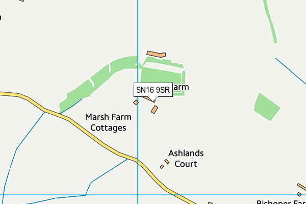 SN16 9SR map - OS VectorMap District (Ordnance Survey)