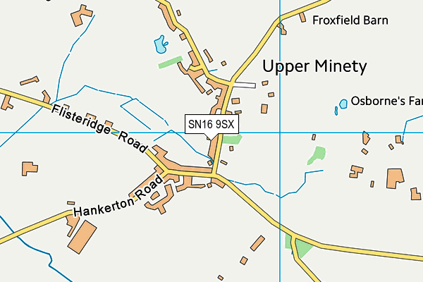 SN16 9SX map - OS VectorMap District (Ordnance Survey)