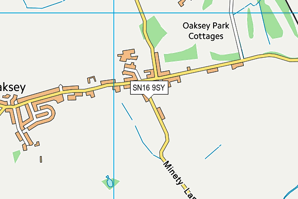 SN16 9SY map - OS VectorMap District (Ordnance Survey)