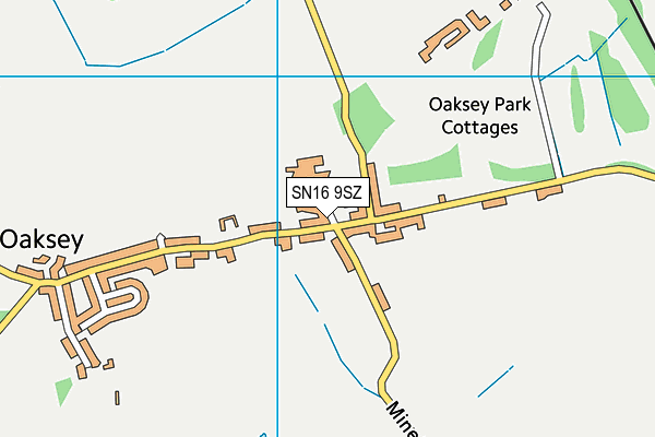 SN16 9SZ map - OS VectorMap District (Ordnance Survey)