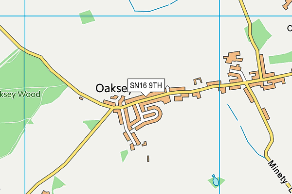 SN16 9TH map - OS VectorMap District (Ordnance Survey)