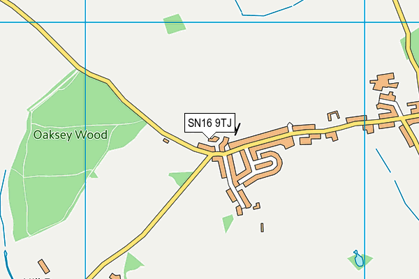 SN16 9TJ map - OS VectorMap District (Ordnance Survey)