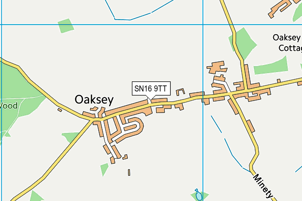 SN16 9TT map - OS VectorMap District (Ordnance Survey)