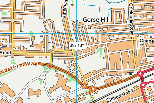 SN2 1BY map - OS VectorMap District (Ordnance Survey)