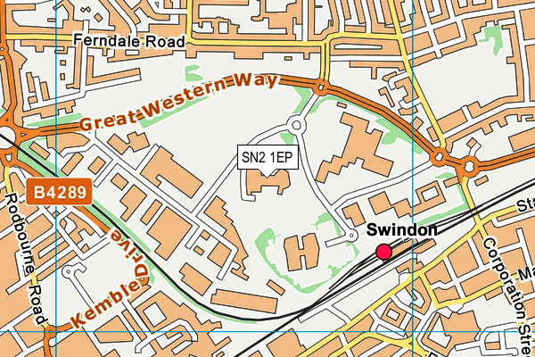 SN2 1EP map - OS VectorMap District (Ordnance Survey)