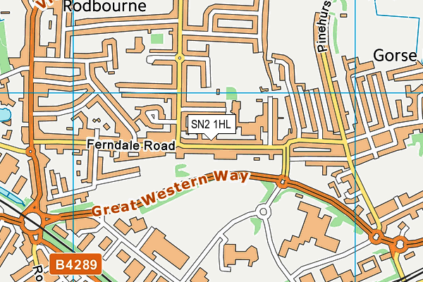 EOTAS Swindon map (SN2 1HL) - OS VectorMap District (Ordnance Survey)