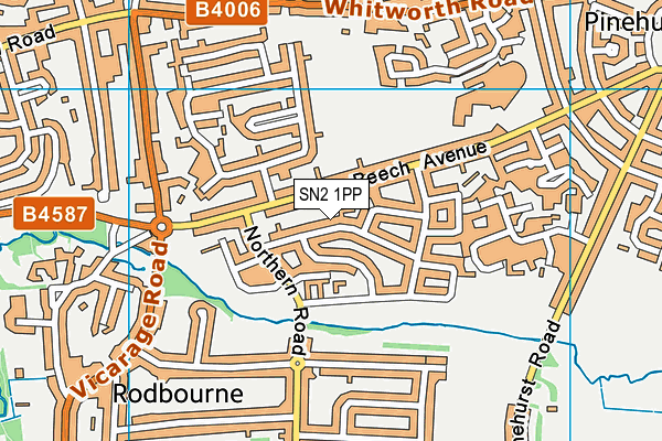 SN2 1PP map - OS VectorMap District (Ordnance Survey)