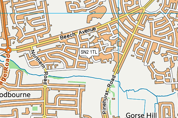 SN2 1TL map - OS VectorMap District (Ordnance Survey)