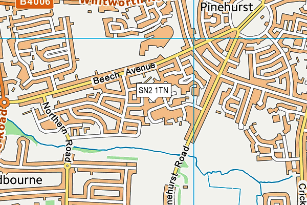 SN2 1TN map - OS VectorMap District (Ordnance Survey)