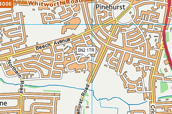 SN2 1TR map - OS VectorMap District (Ordnance Survey)