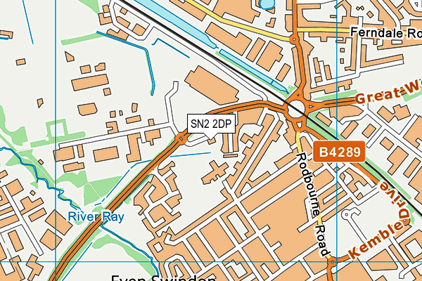 SN2 2DP map - OS VectorMap District (Ordnance Survey)