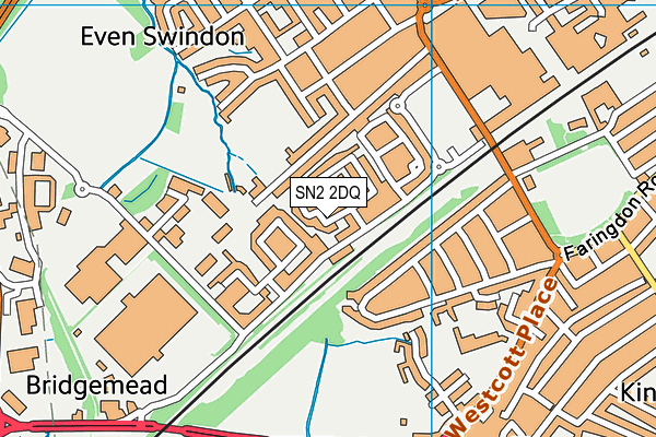 SN2 2DQ map - OS VectorMap District (Ordnance Survey)